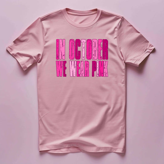 In October we wear pink